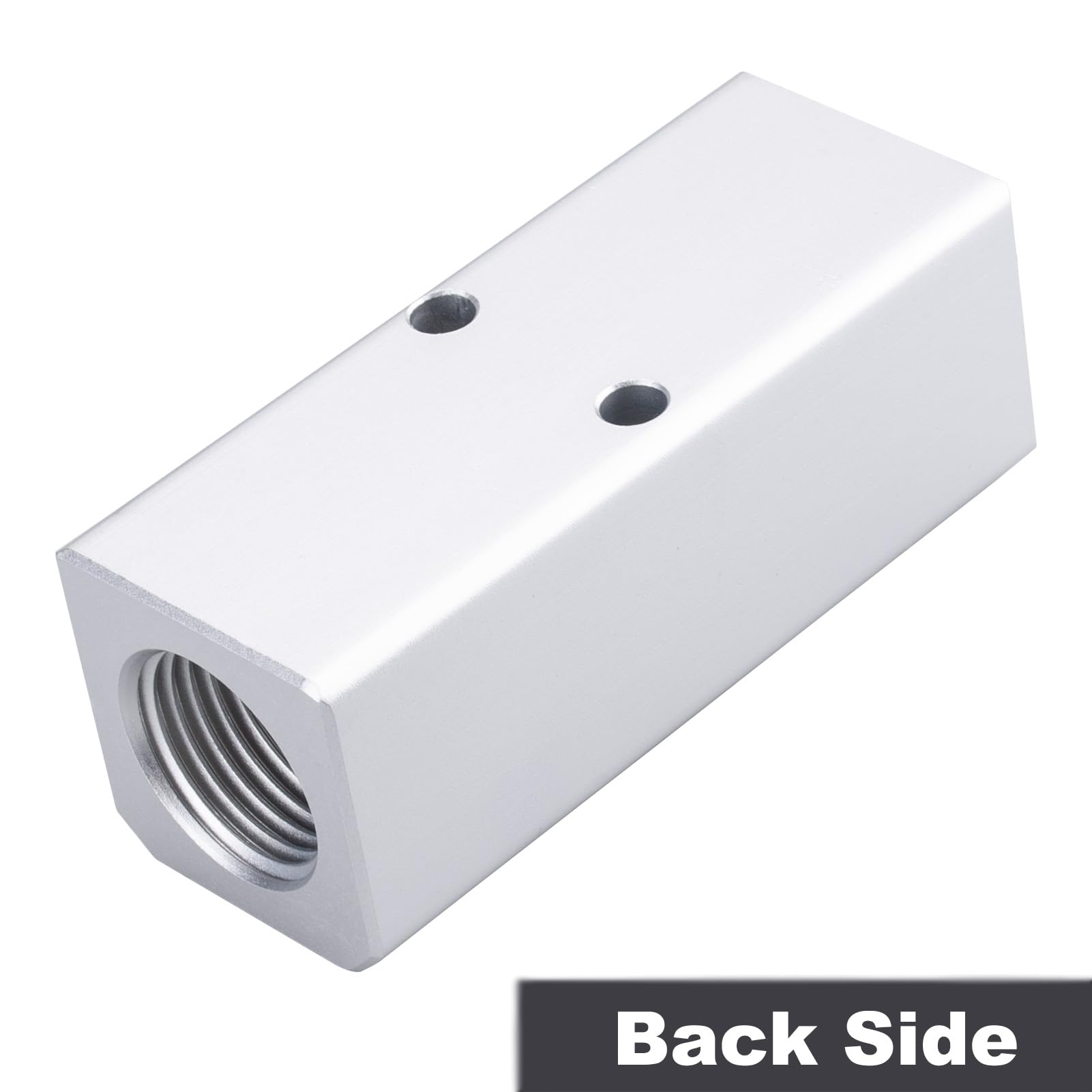 2PCS 2-Way 4-Port Air Compressor Manifold Block - Aluminum Air Hose Inline Splitter for Pneumatic Systems - 1/2