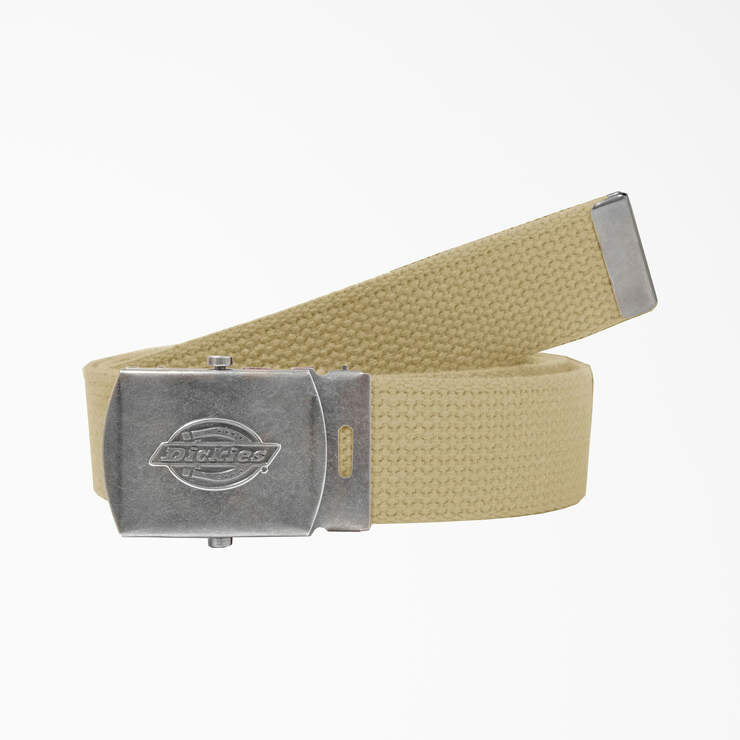 Dickies Unisex Military Buckle Web Belt - Heavy Duty Adjustable Waist Belt for Work, Uniform & Outdoor Activities | Durable Nylon Strap with Metal Buckle for Men & Women