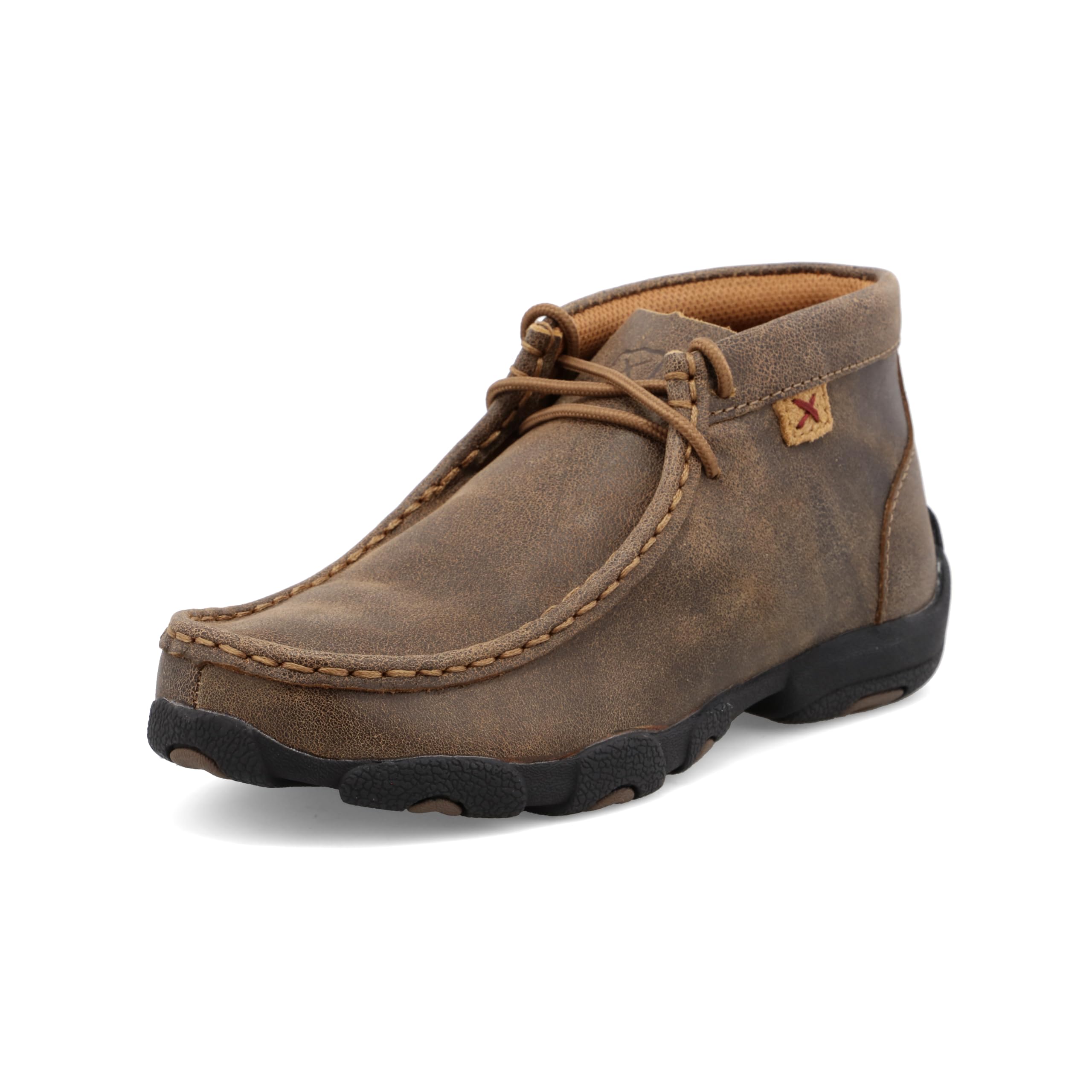 Twisted X Kids Chukka Driving Moc Bomber Shoes - Comfortable & Stylish for Boys & Girls - Perfect for Casual Wear, School & Outdoor Activities (Size 3.5 M)
