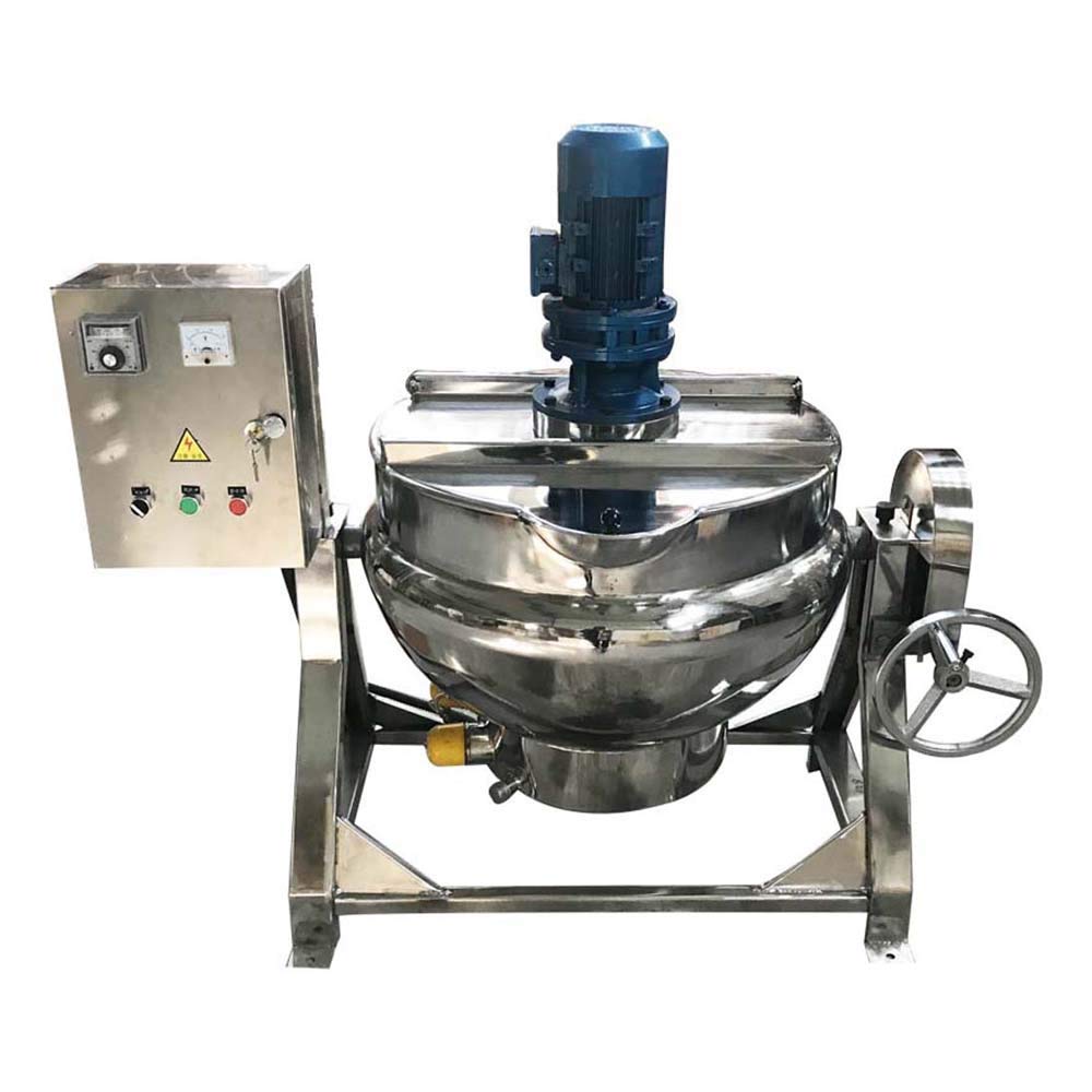 INTBUYING 26.5 Gallon Commercial Electric Tilt Kettle - Stainless Steel Jacketed Cooking Kettle for Soup, Porridge, Candy, Beverage, Jam - 220V 3 Phase - Perfect for Restaurants, Bakeries & Catering Businesses