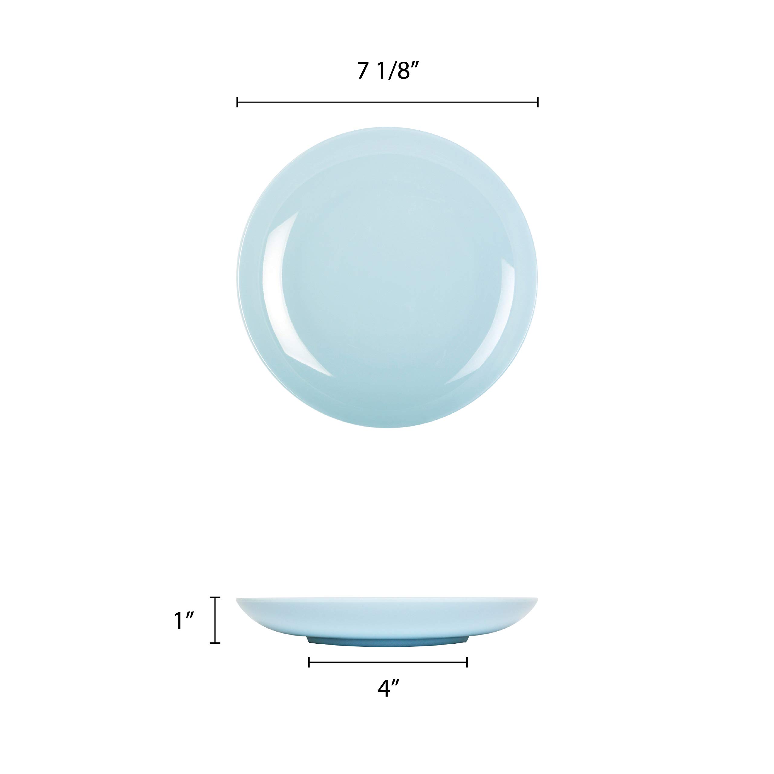 Premium Blue Jade Melamine Dinnerware Set - 7 1/8