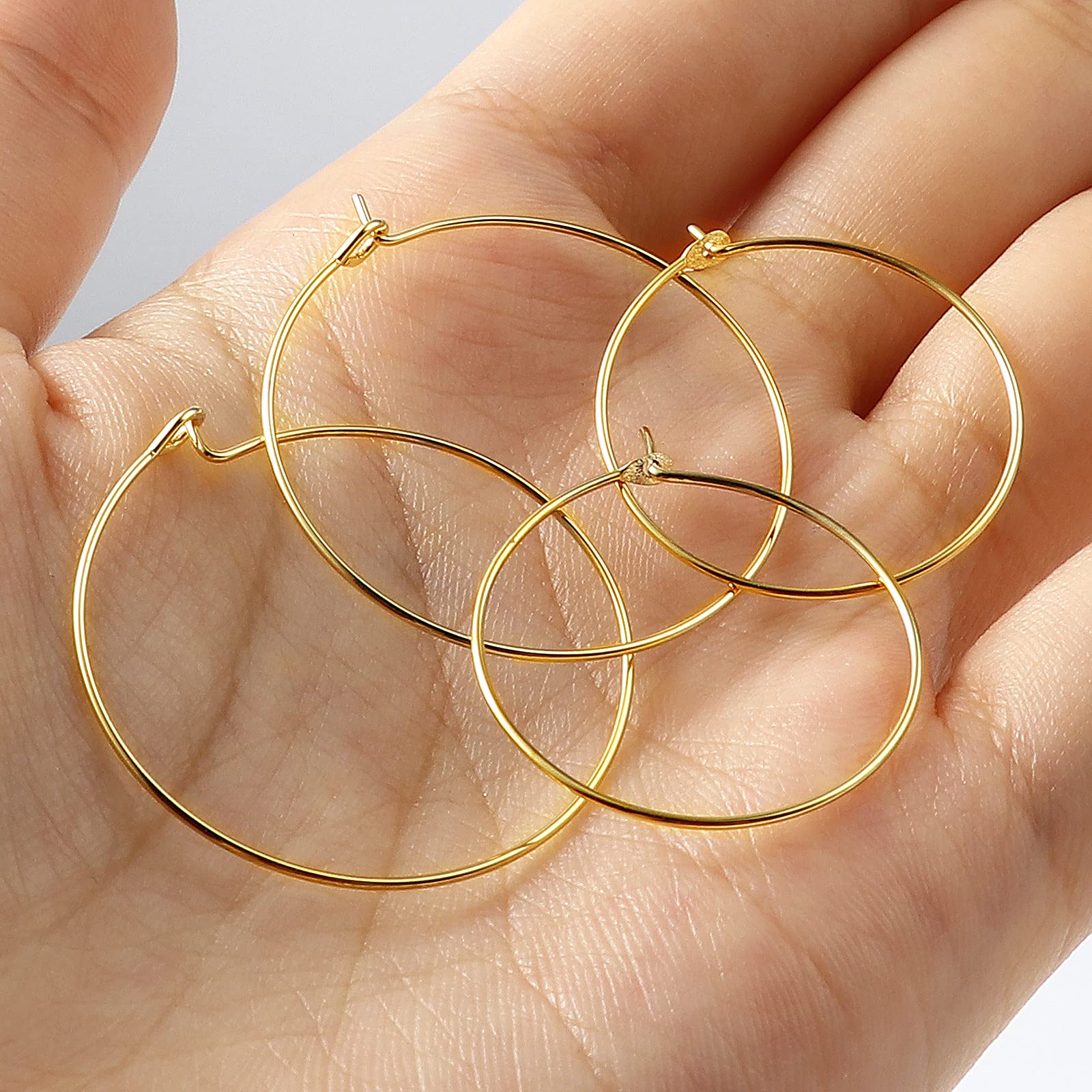 14K Yellow Gold Filled Small Hoop Earrings for Women - Hypoallergenic & Lightweight Everyday Jewelry - Perfect for Teens, Gifts & Casual Wear | DoreenBeads