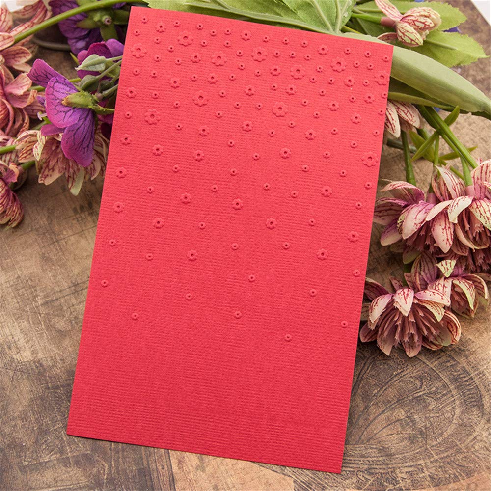 ArriettyCraft Floral Dots Plastic Embossing Folders for Card Making & Scrapbooking - Textured Impressions for DIY Greeting Cards, Wedding Invitations & Paper Crafts