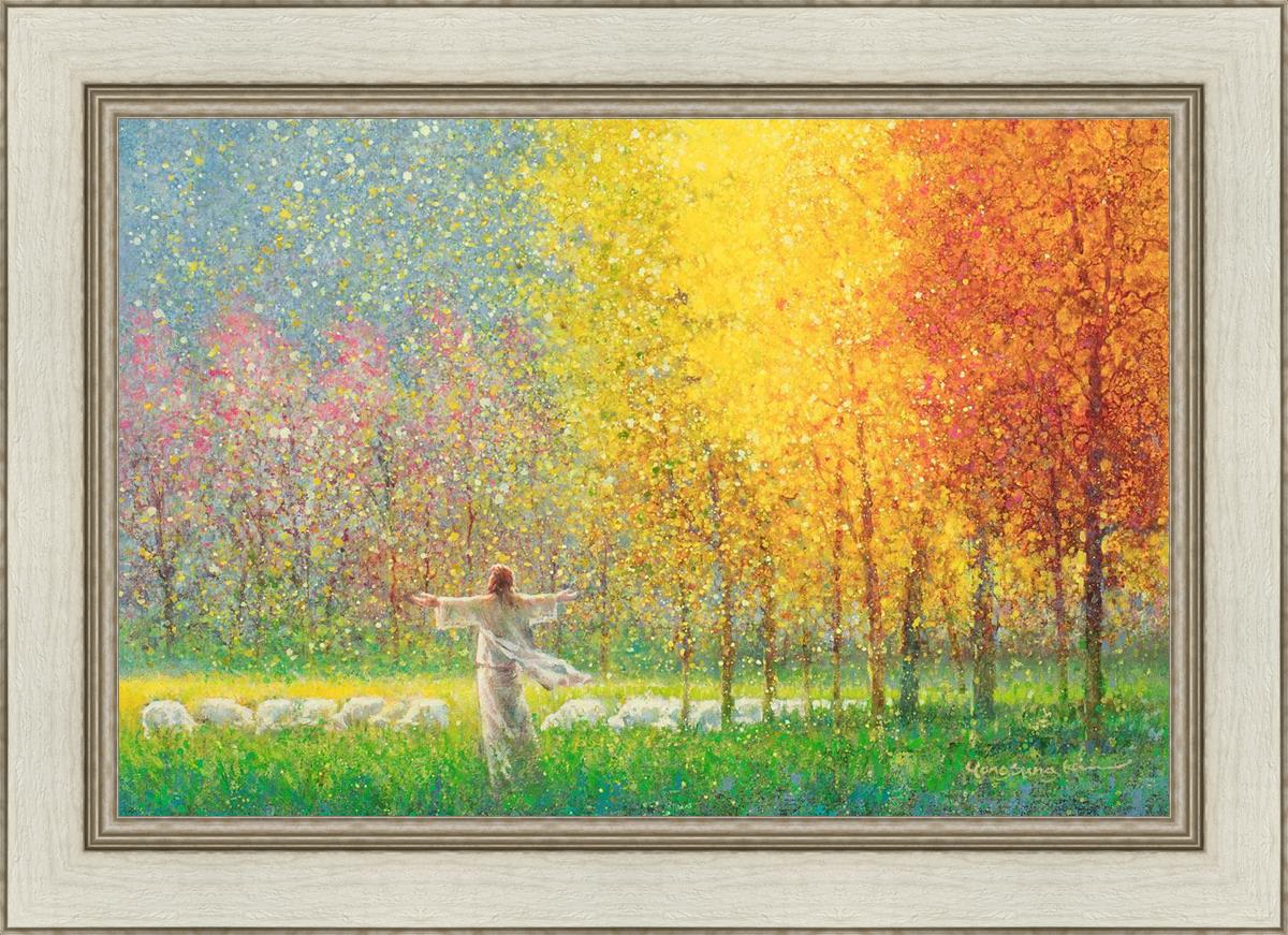 In His Glory By Yongsung Kim - Christian Wall Art, Inspirational Bible Verse Canvas Print for Home & Church Decor