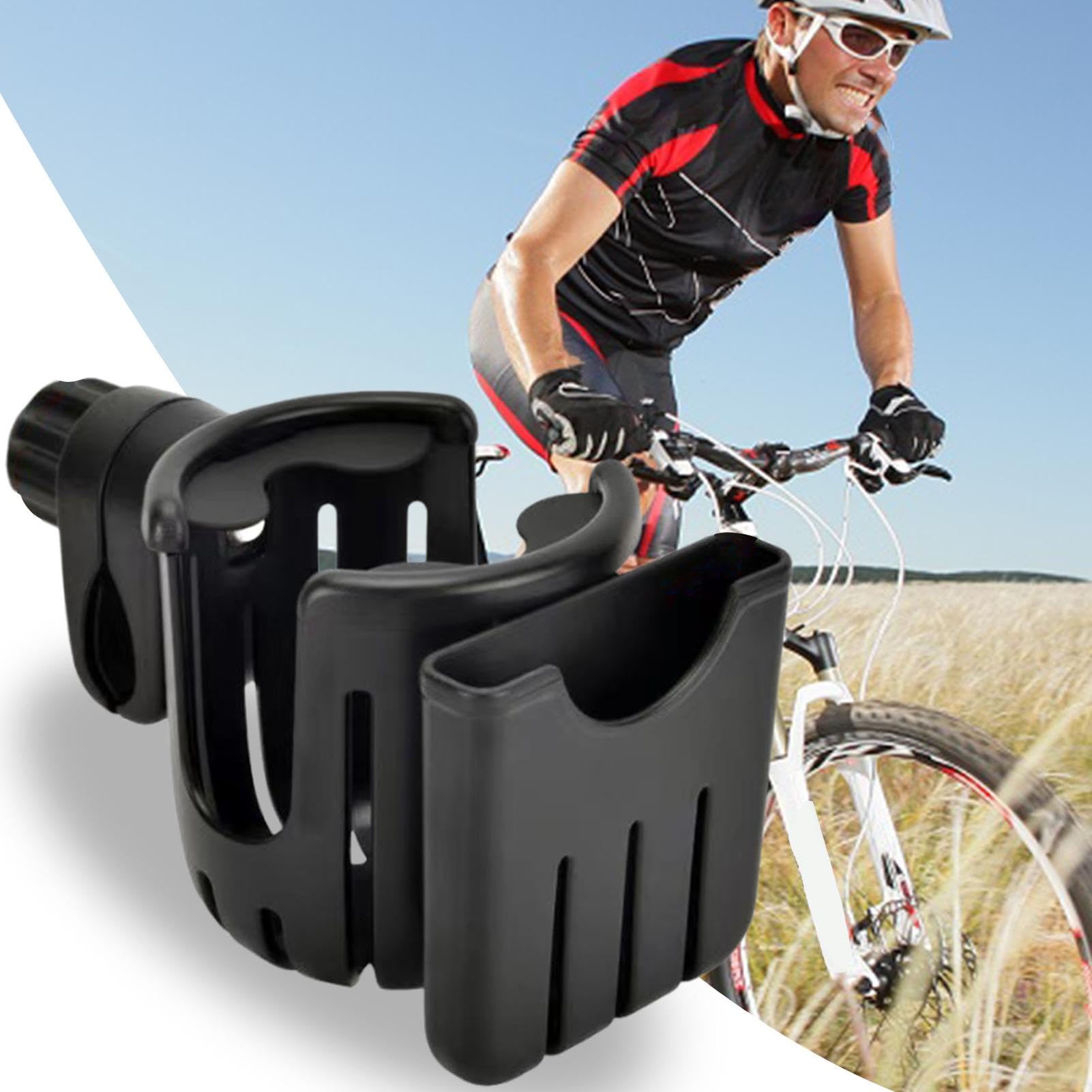 Wheelchair & Scooter Cup Holder with Phone Mount - for Strollers & Walkers