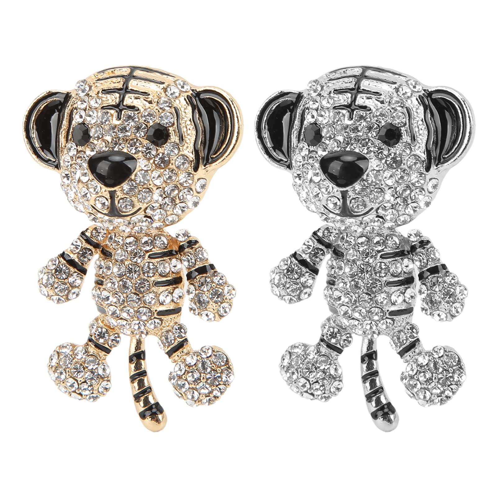 Elegant Tiger Rhinestone Brooch - Sparkling Animal Jewelry Accessory for Women | Perfect for Jackets, Blazers, Dresses & Formal Attire