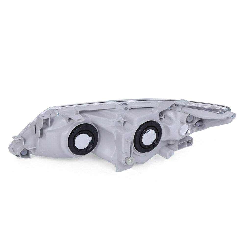 2012-2014 Toyota Camry Right Passenger Side Headlight Assembly - Chrome Projector Headlamp Replacement (Part# 8115006470, 8111006470) | Perfect for Night Driving & Foggy Conditions