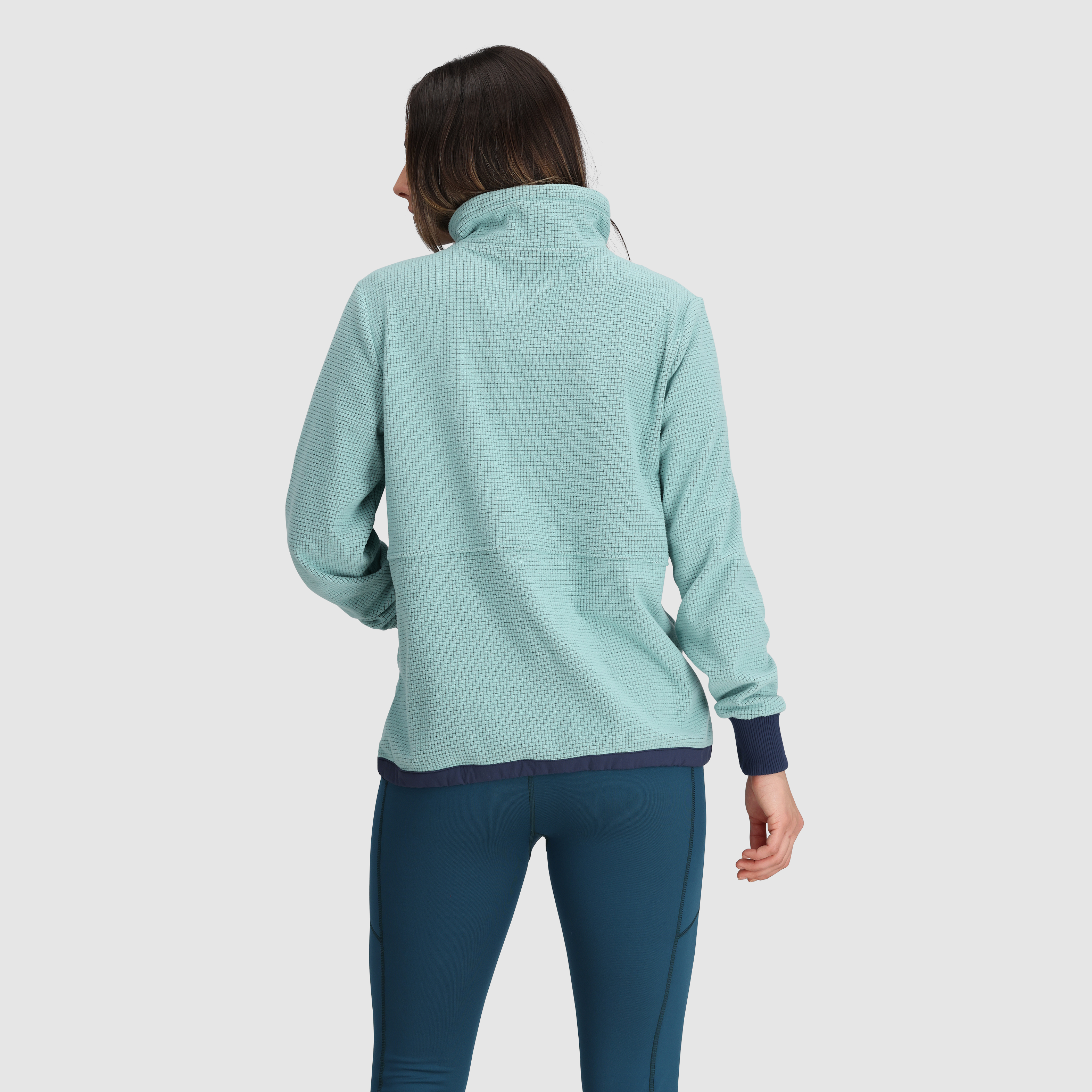 Women's Lightweight Quarter Zip Pullover Fleece Jacket - Breathable & Moisture-Wicking Hiking Top for Outdoor Adventures, Running & Casual Wear