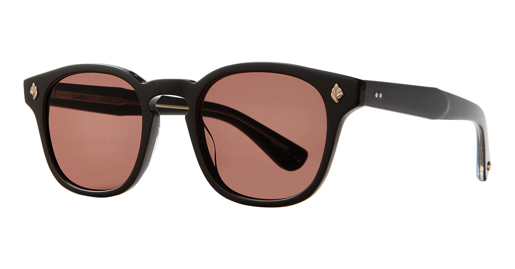 Garrett Leight Ace 2081 Black Rose Sunglasses - Classic Aviator Style for Men & Women - Perfect for Driving, Travel, and Outdoor Activities