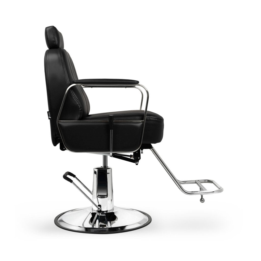Lanvain Andrew Canada Barber Styling Chair 155A - Adjustable Reclining Professional Salon Chair for Haircuts & Shaves | Perfect for Barbershops, Salons & Home Grooming