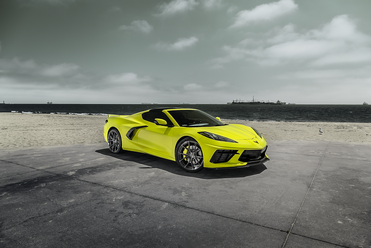 2021 Corvette C8 VPX 101 Liquid Smoke Headlight Tint Vinyl Wrap Kit - Premium Automotive Styling Upgrade for Night Driving & Car Shows