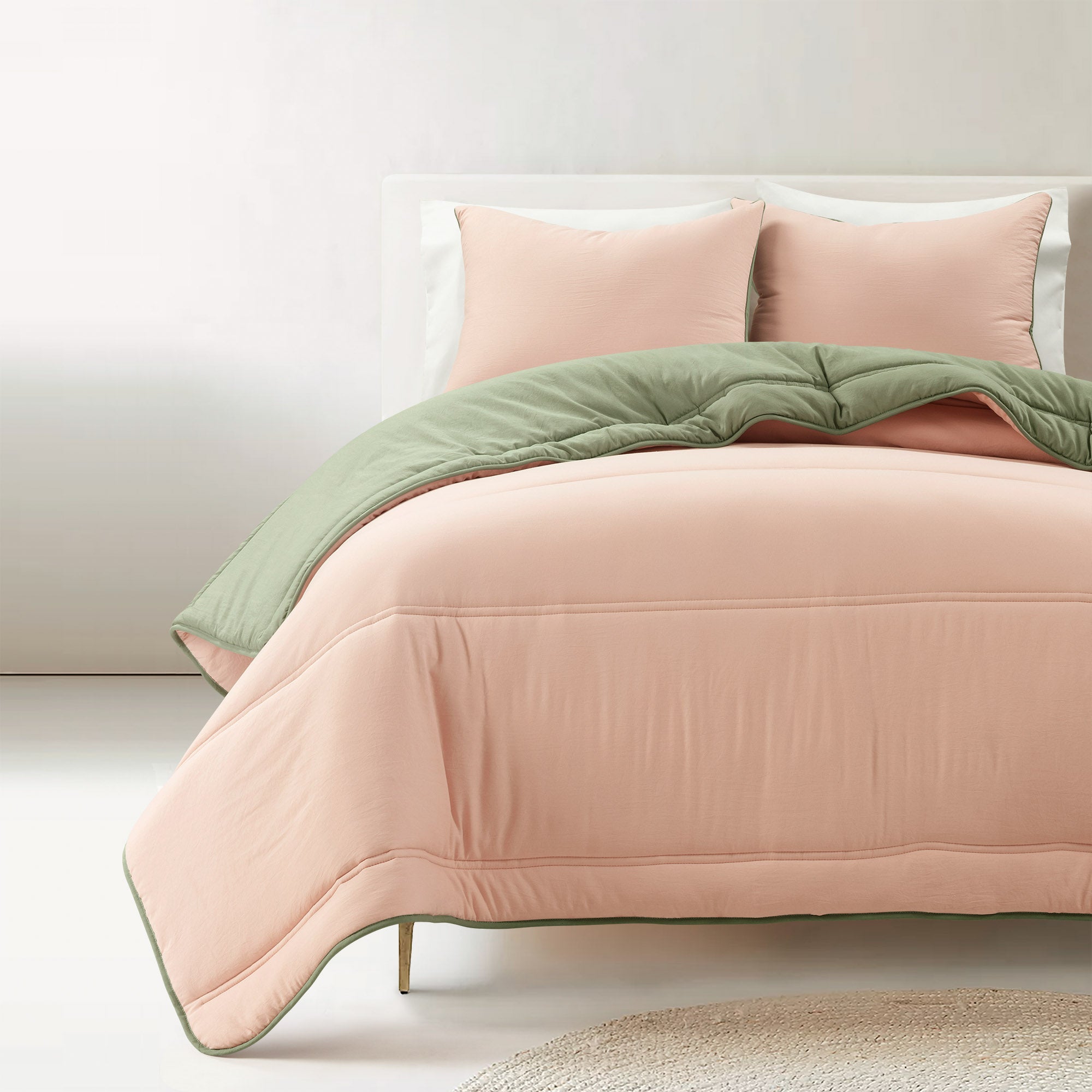 Oslo Soft Reversible Quilted Comforter Set - King Size, All-Season Bedding with Ultra-Plush Fabric - Perfect for Master Bedroom, Guest Room & Cozy Home Decor