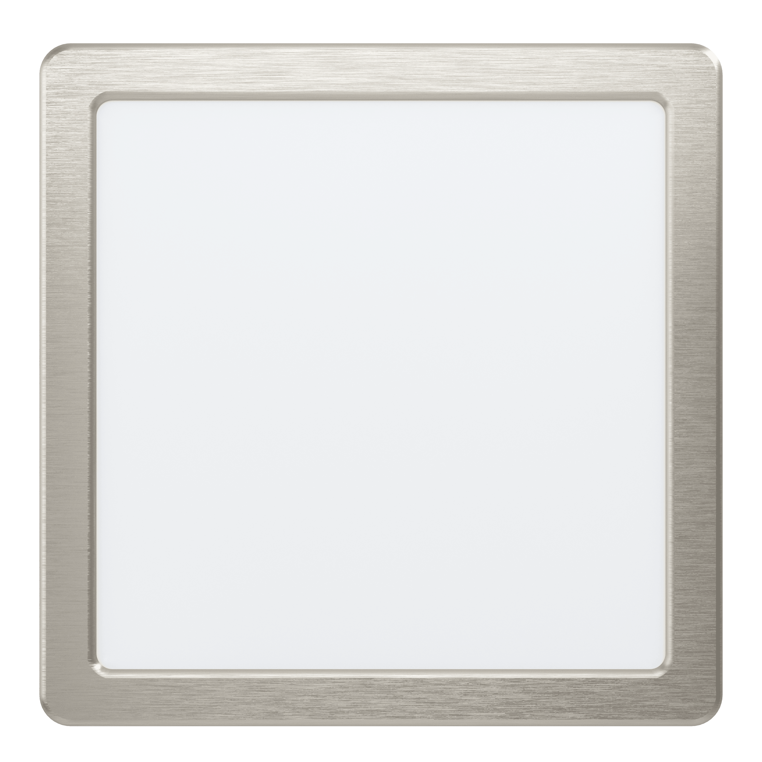 Eglo Fueva 5-LED Nickel Square Flush Mount Ceiling Light - 21cm Cool White - Perfect for Kitchen, Bathroom, Hallway & Closet Lighting