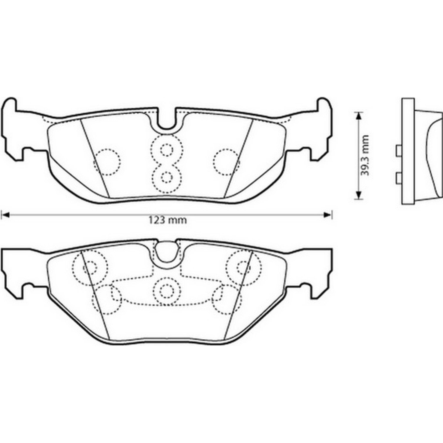 High-Performance 573139J Brake Pad Set - Durable & Reliable for Smooth Braking | Perfect for Sedans, SUVs, and Trucks | Safe Driving in All Weather Conditions