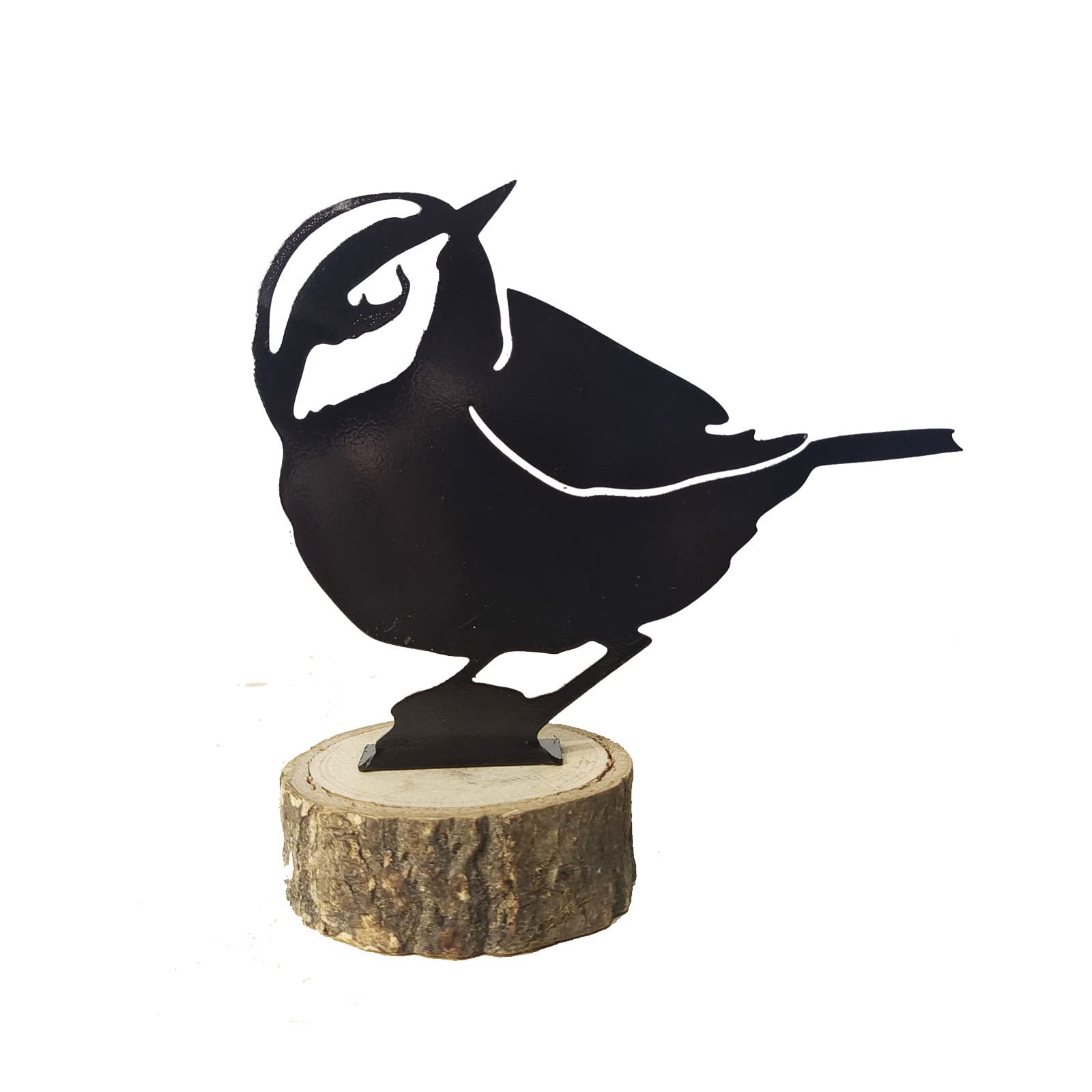 Steel Chickadee Bird Silhouette Decor - Handcrafted Metal Garden Art for Outdoor Patio, Farmhouse Fence & Indoor Wall Decoration | Perfect for Country Home, Backyard & Rustic Wedding Decor