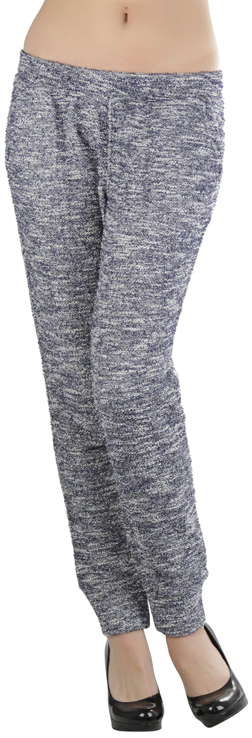 ToBeInStyle Women's Soft Cozy Cotton Blend Sweatpants with Drawstring Waist - Comfortable Lounge Pants for Relaxing at Home, Yoga, and Running Errands