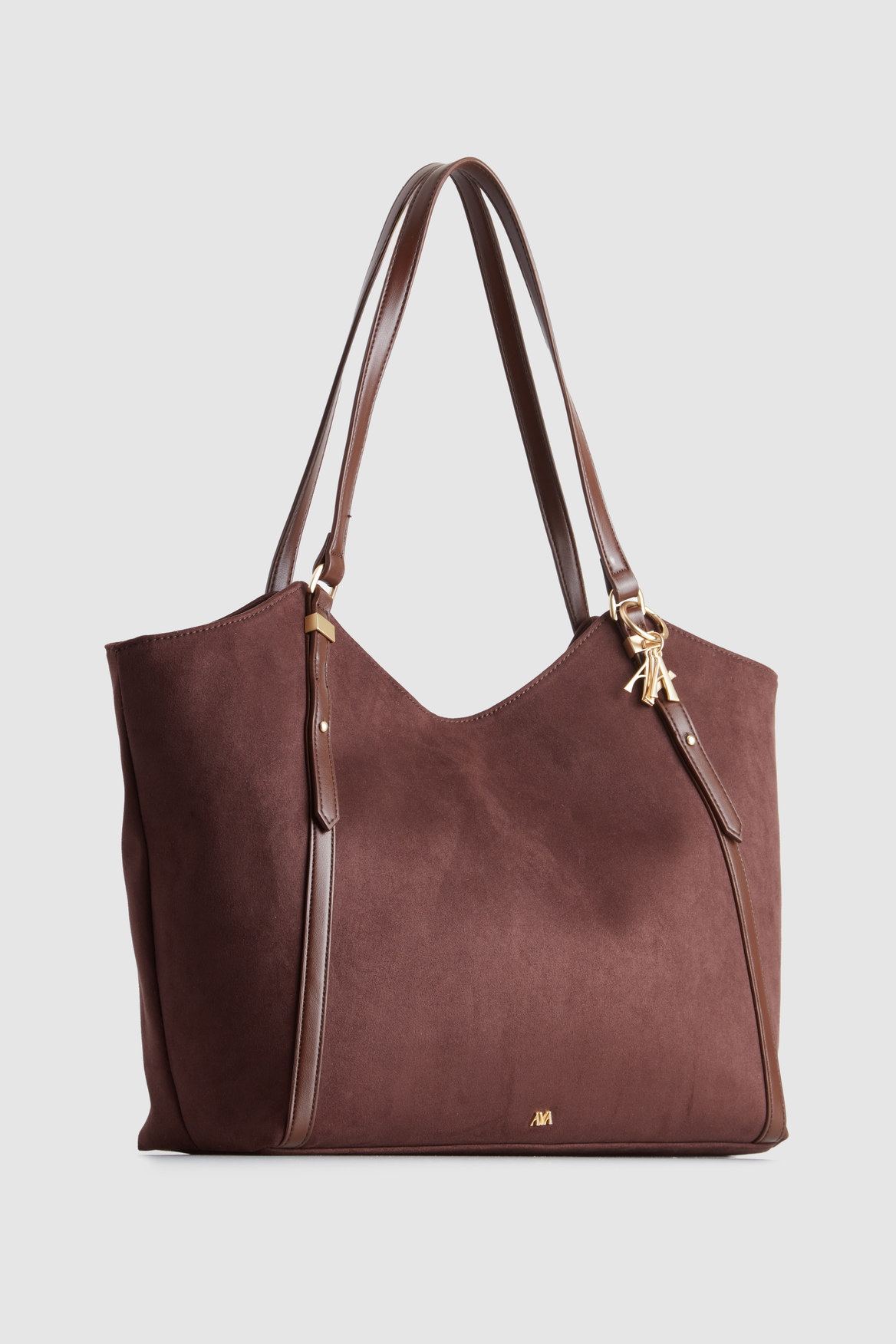 Vegan Suede Tote Bag for Women - Eco-Friendly Iris Handbag with Spacious Interior, Perfect for Work, Travel & Everyday Use