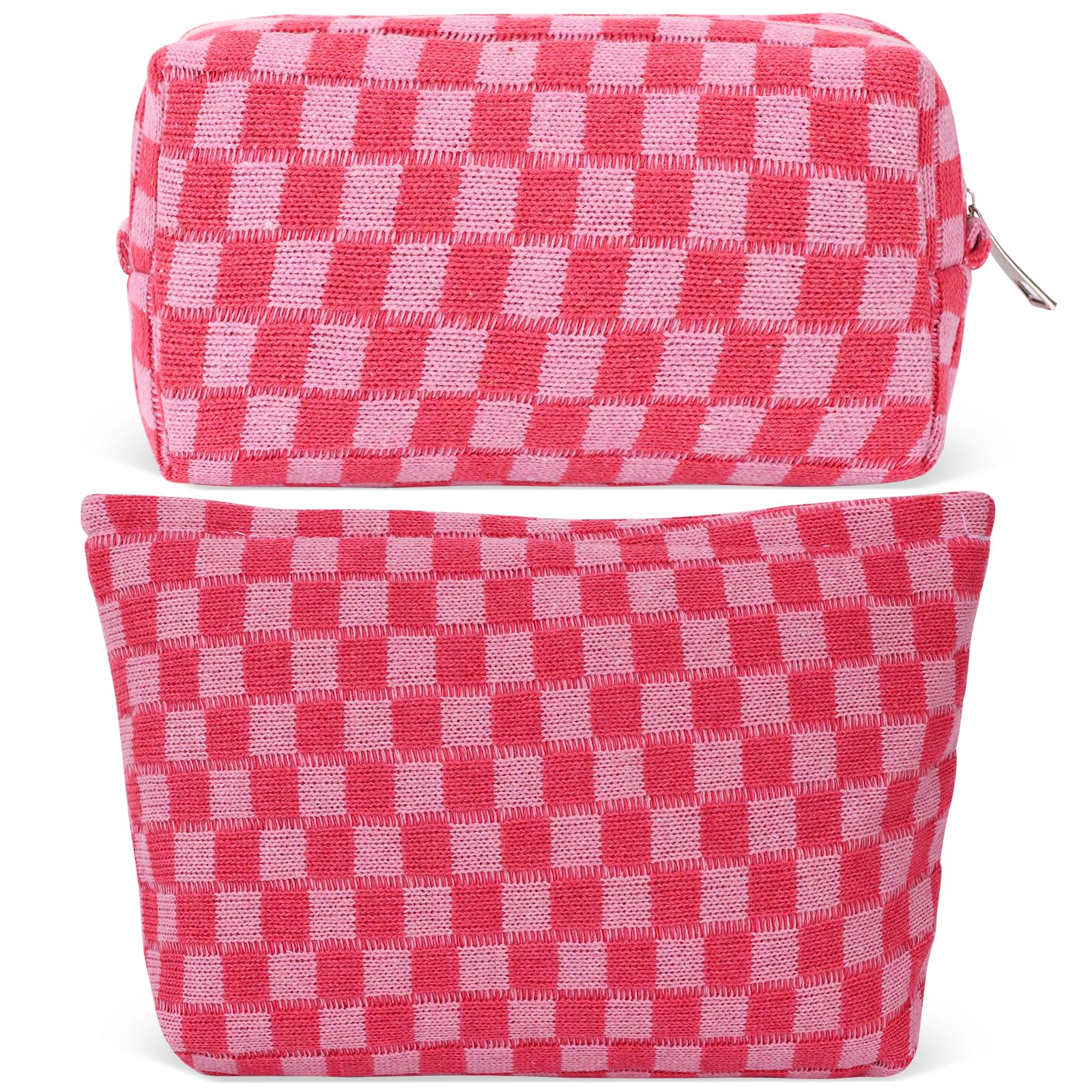 LYDZTION Large Capacity Makeup Bag Set for Women - 1 Cosmetic Organizer & 1 Pencil Case for Makeup Brushes | Travel Toiletry Storage | Perfect for Travel, Gym, and Daily Beauty Essentials