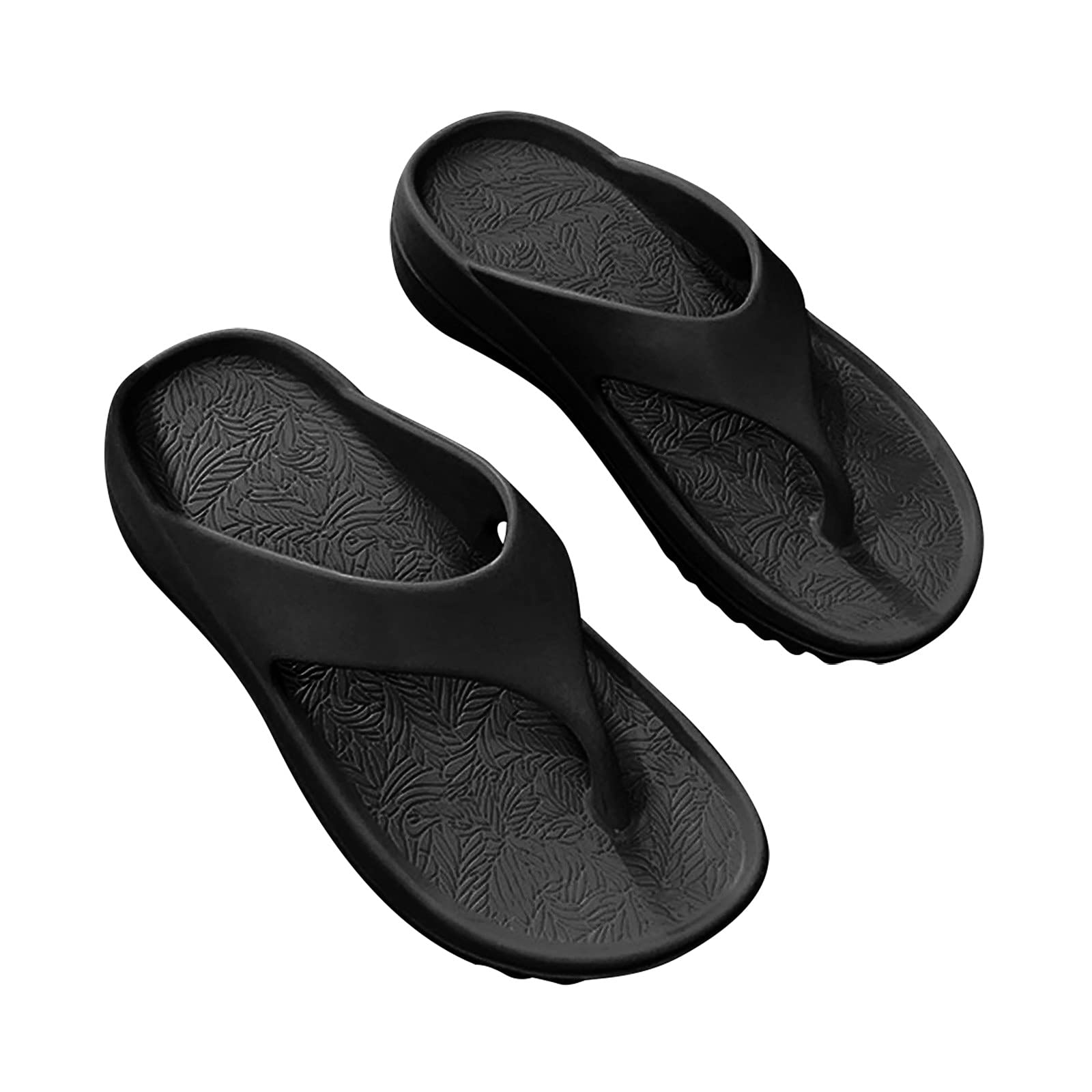**Women's Wedge Flip Flop Sandals - Pillow Slides Slippers for Summer, Open Toe Clip Toe Slip-On Chunky Shoes for Indoor & Outdoor Use - Perfect for Beach, Pool, and Casual Wear**