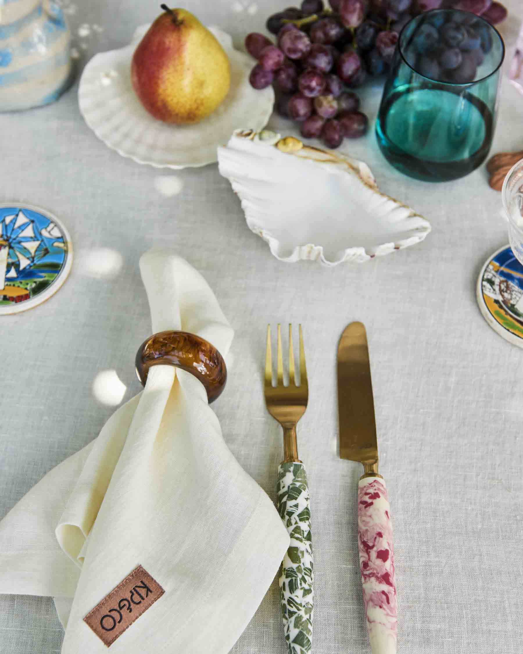 Premium Cloud Dancer Linen Tablecloth - Elegant & Durable 100% Linen Fabric for Dining, Parties & Home Decor