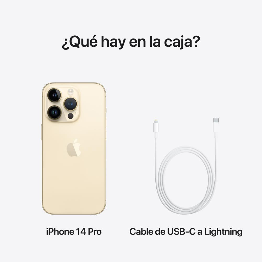 iPhone 14 Pro 128GB Gold - Premium Smartphone with A16 Bionic Chip, Pro Camera System & Super Retina XDR Display | Perfect for Photography, Gaming & Business Productivity