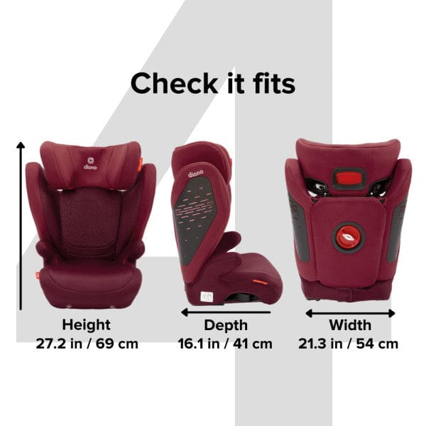 Diono Monterey 4 DXT Latch Booster Car Seat - High Back Booster for Big Kids 4-12 Years (25-120 lbs) - Safety Certified for Cars, SUVs & Minivans - Perfect for School Drop-offs & Family Road Trips