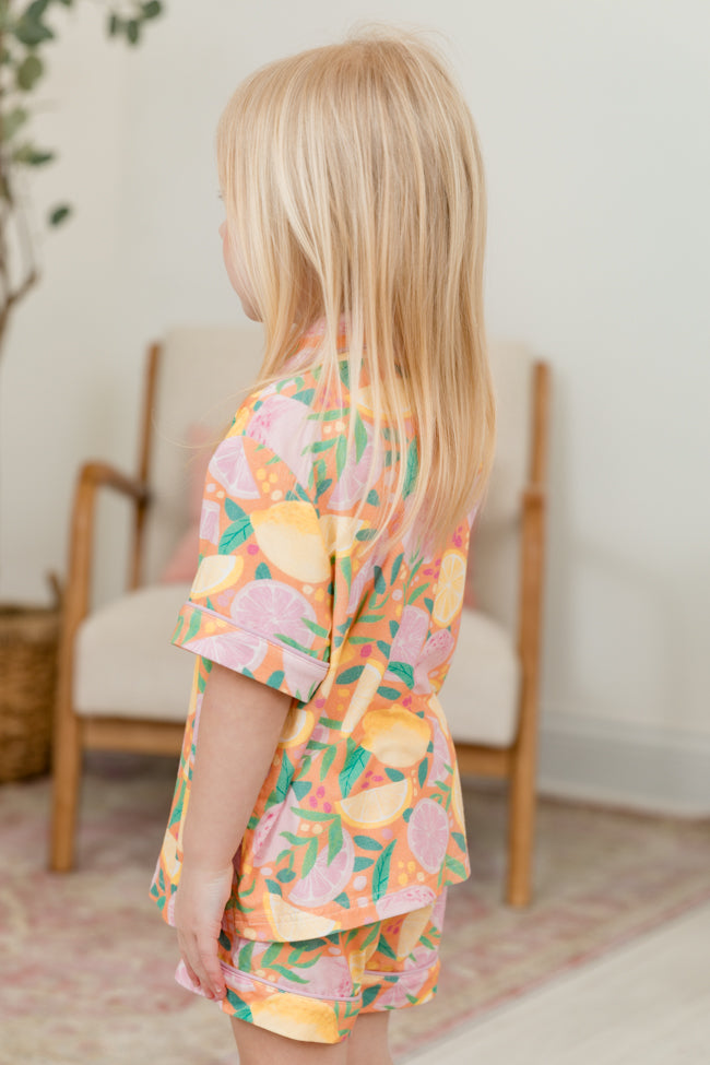 Kids' Pastel 'Squeeze The Day' Matching Outfit Set - Soft & Comfortable Playwear for Toddlers & Children - Perfect for Playdates, School, and Family Outings