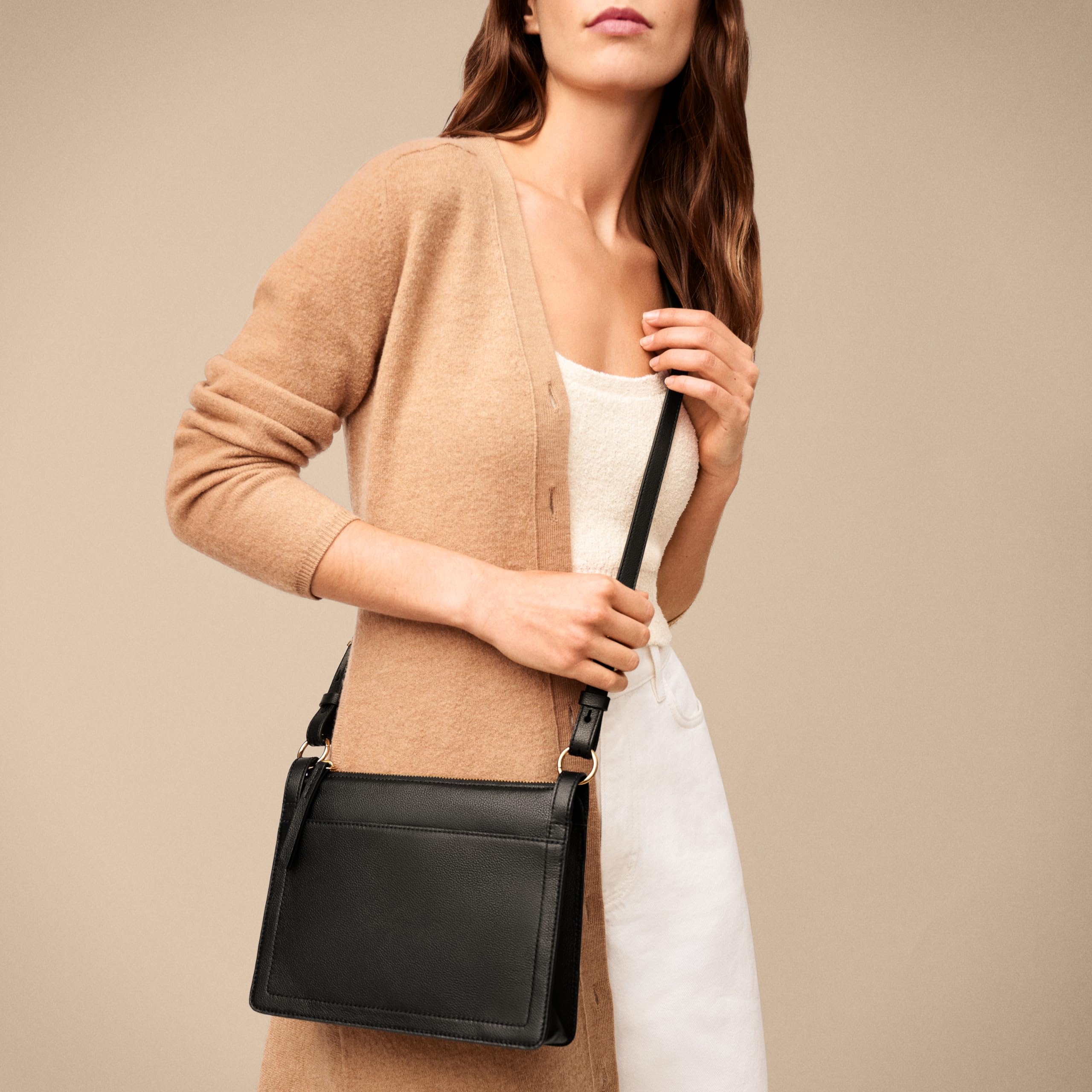 Fossil Women's Taryn Genuine Leather Crossbody Purse - Stylish Handbag for Everyday Use, Work & Travel Accessories