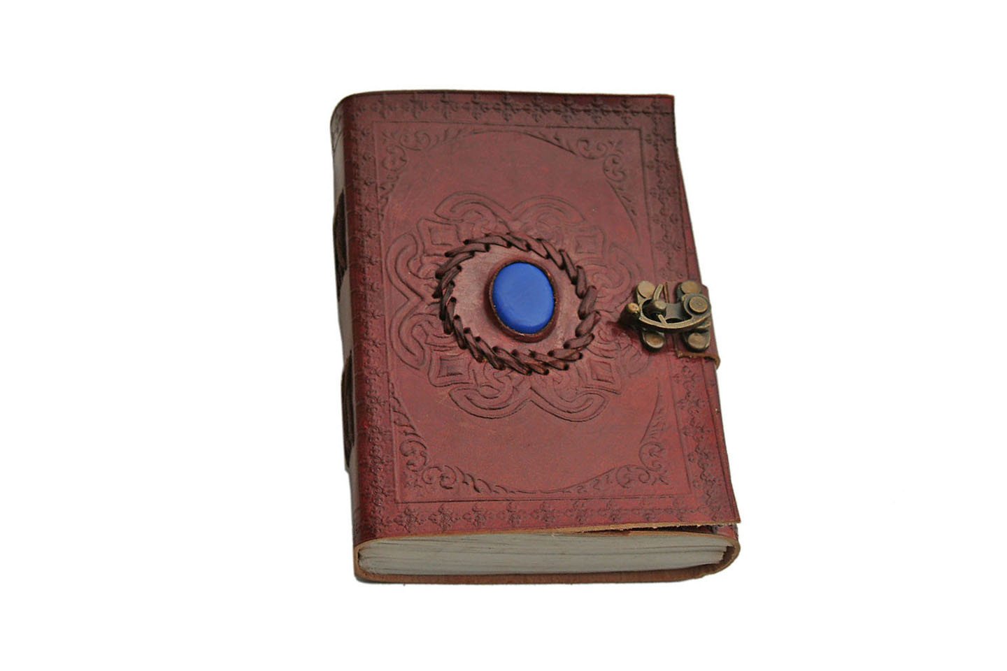 Premium Blue Onyx Leather Journal for Writing & Sketching - Handcrafted Notebook for Travel, Journaling & Gift Giving | SZCO Supplies