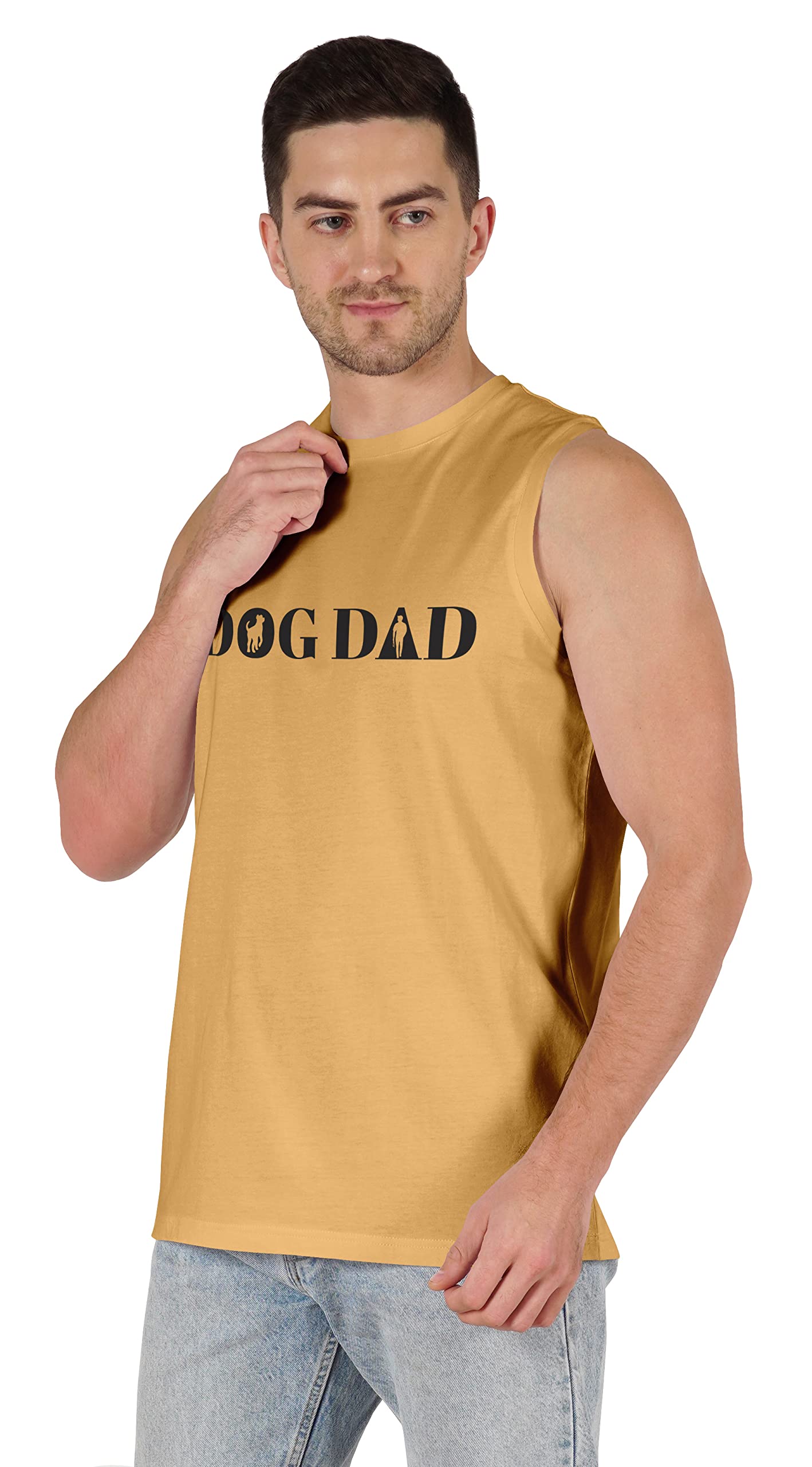 Inkmeso Men's T-Shirt - Funny Dog Dad Graphic Tee for Dog Lovers | Perfect Gift for Dog Fathers & Pet Parents | Casual Wear, Dog Park Outings & Father's Day