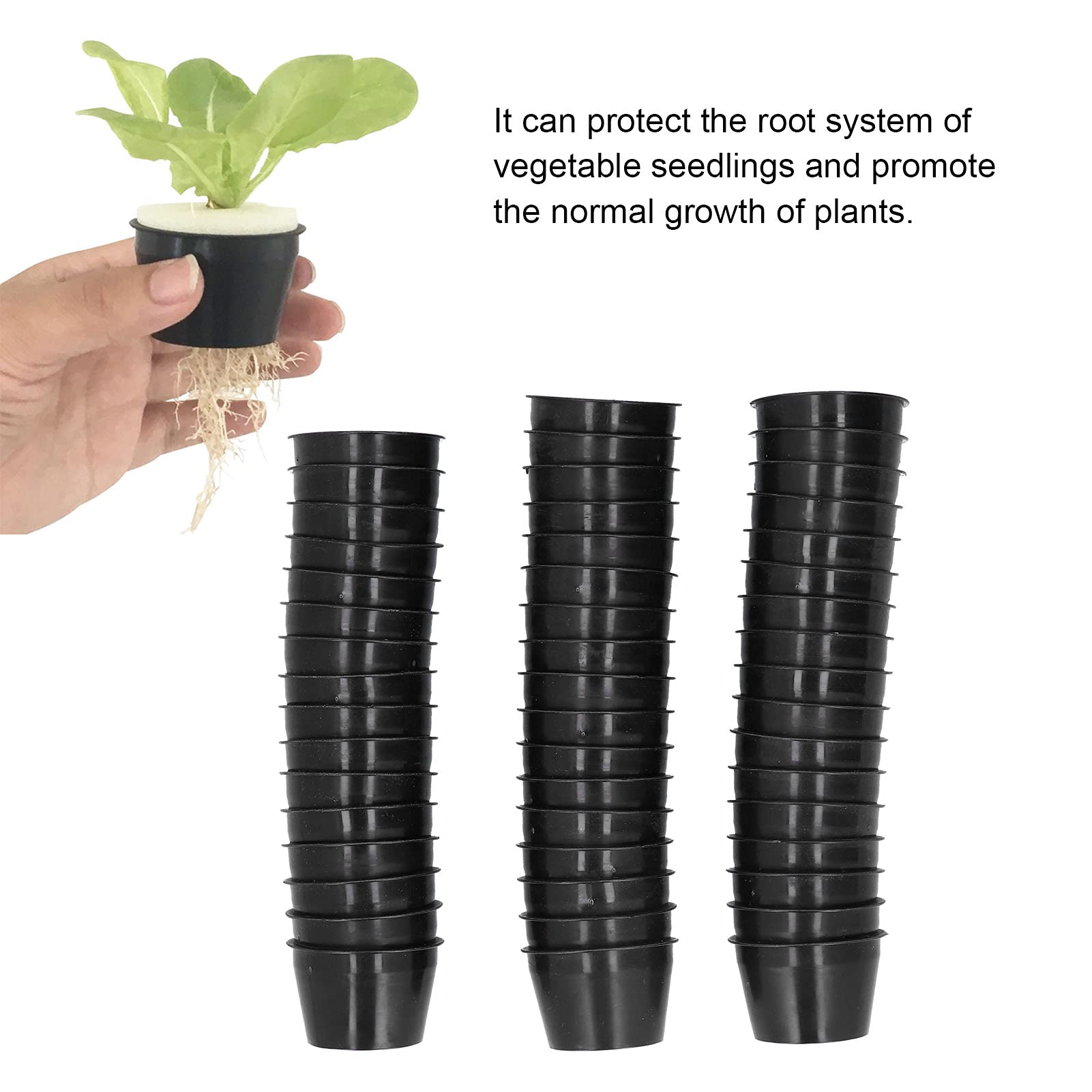 Hydroponic Plant Growing Basket - 2.13x1.46x1.38in Mesh Pot for Soilless Cultivation | Perfect for Hydroponics, Aquaponics & Indoor Herb Gardens