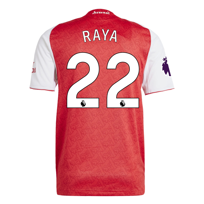 Adidas David Raya Arsenal FC Authentic Home Jersey 25/26 with EPL Patch - Better Scarlet/White - Official Football Shirt for Fans & Players - Perfect for Matchdays, Training & Soccer Enthusiasts
