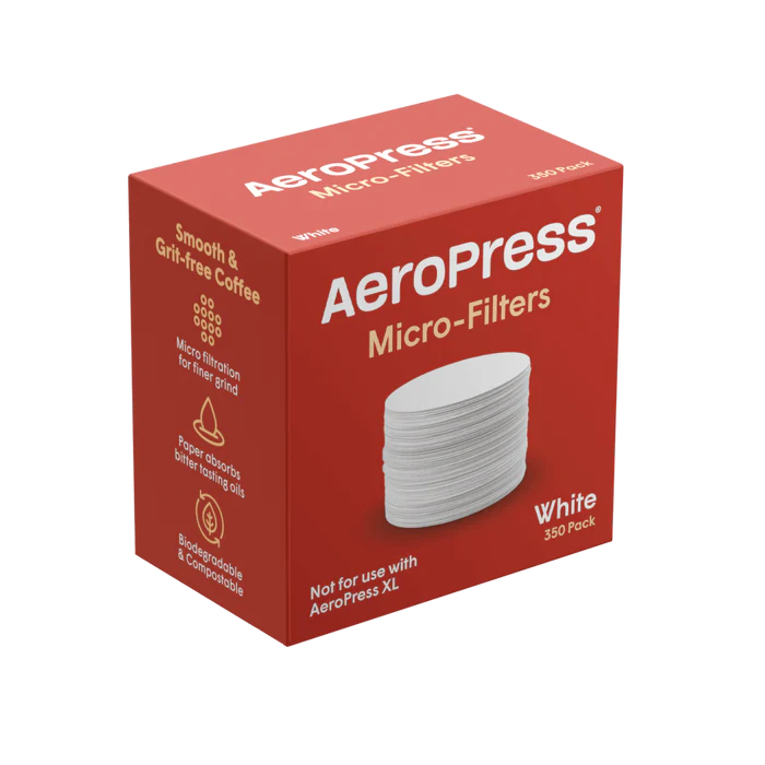 AeroPress Paper Micro Filters - 350 Count, Standard Size for AeroPress Coffee Maker | Perfect for Home, Office, and Travel Brewing
