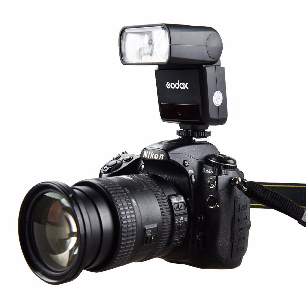 Godox TT350N 2.4G Wireless Flash Speedlite with HSS 1/8000s & TTL for Nikon DSLR (D810/D800/D750/D700/D610/D7100/D5200/D90) and Mirrorless Cameras - Perfect for Portrait, Wedding, and Event Photography