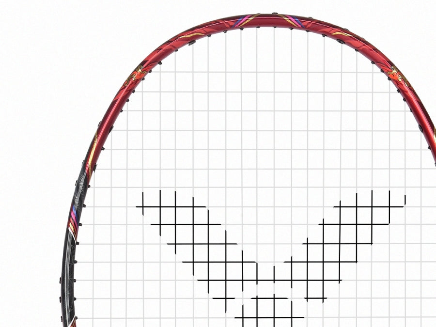 Victor JetSpeed Chinese New Year Edition GB D Badminton Racket - Professional Carbon Fiber Shuttlecock Racket for Tournament & Training - Perfect Gift for Badminton Players & Sports Enthusiasts