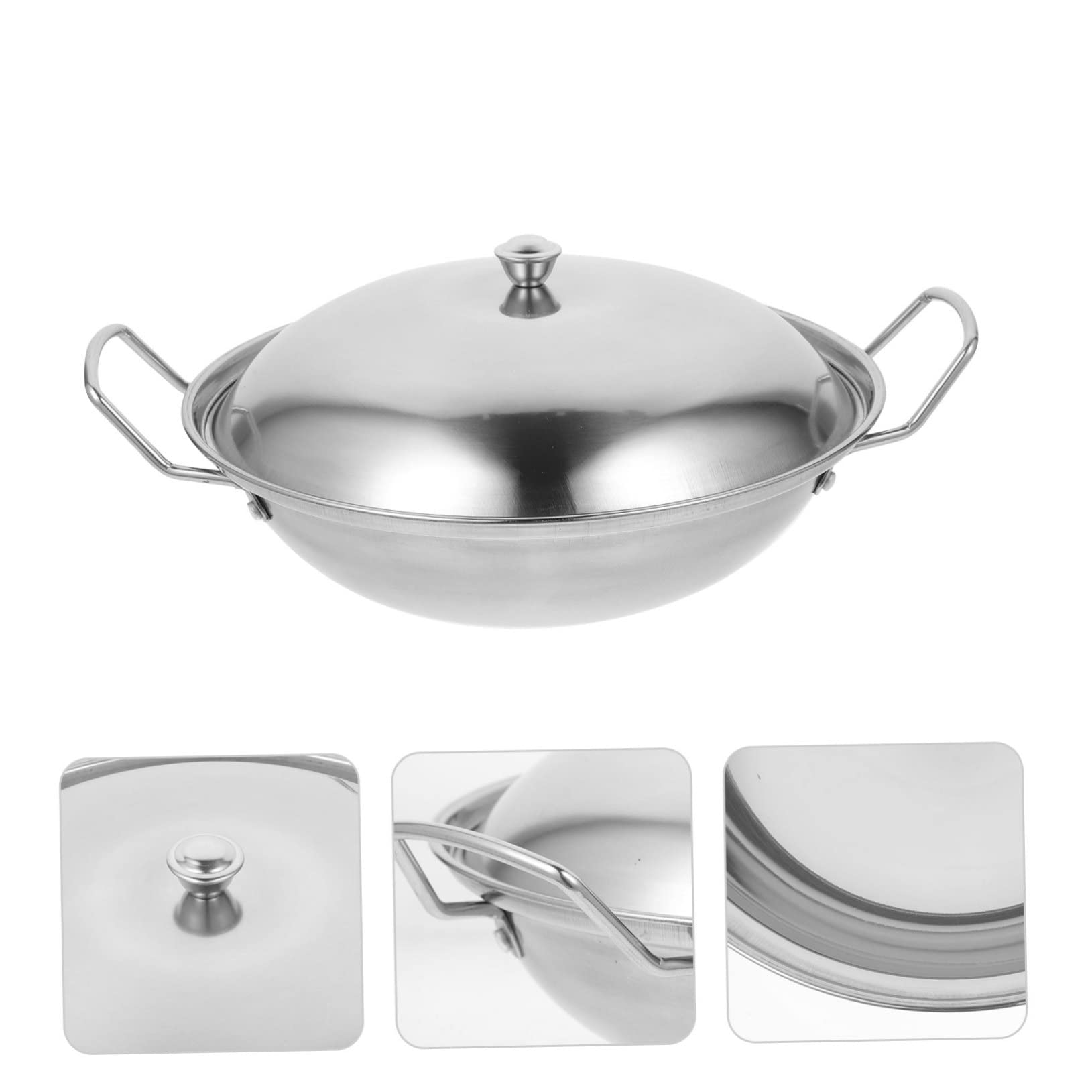 Bestoyard 10-Piece Stainless Steel Cookware Set with Lids - Oven Safe Pots, Pans & Griddle for Baking, Frying & Cooking - Perfect for Home Kitchen, Restaurant & Hot Pot Meals