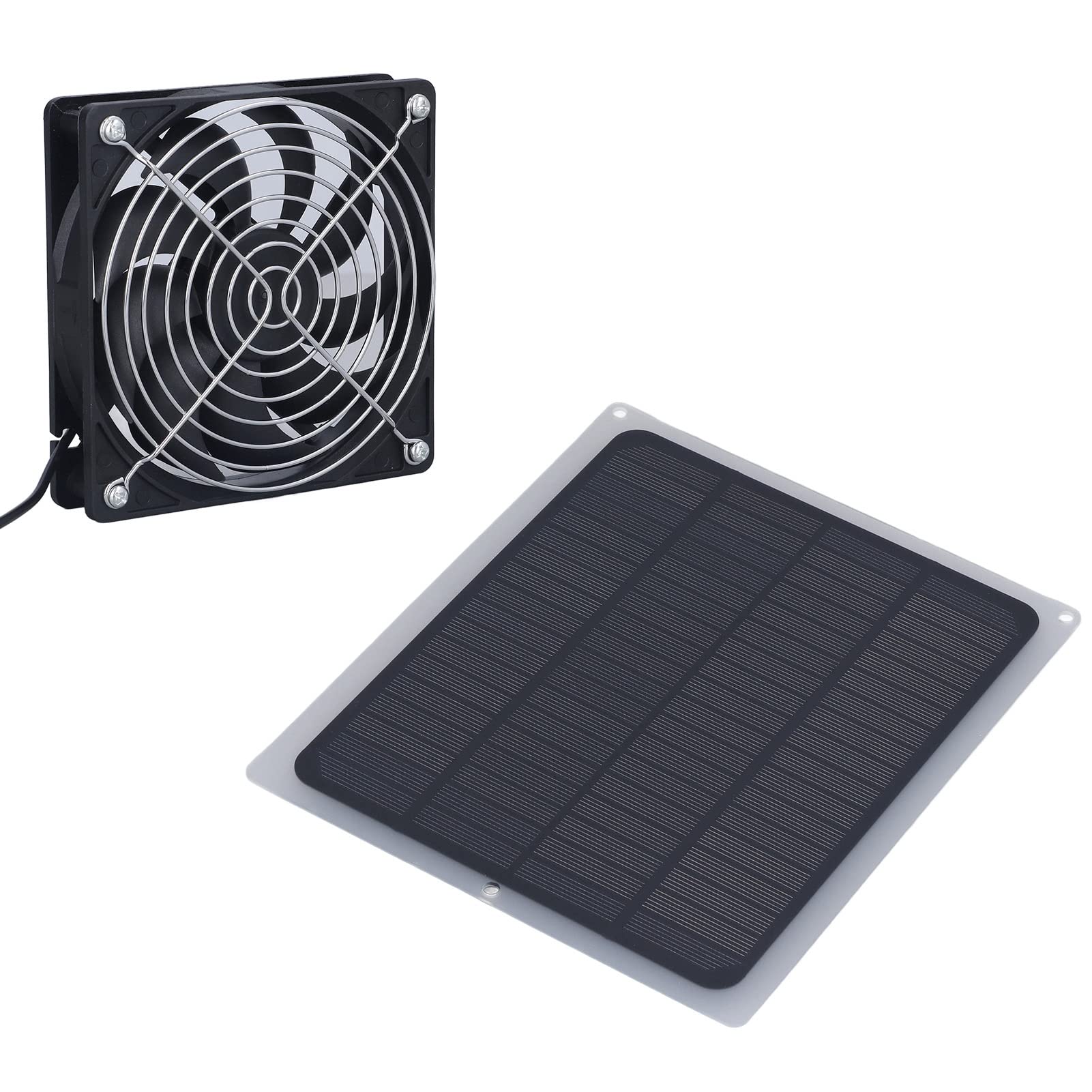 Solar-Powered Chicken Coop Fan - High Efficiency Energy Saving Outdoor Cooling Fan for Poultry Houses - Perfect for Farm, Backyard, and Livestock Cooling