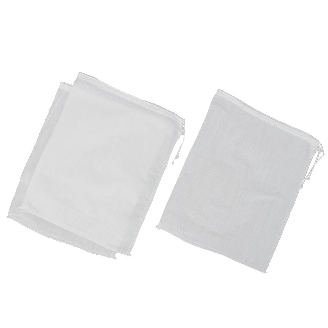 uxcell 3pcs Reusable Mesh Filter Bags for Coffee, Spices, Soybean Milk & Cooking - Fine Strainer for Kitchen, Brewing & Food Prep