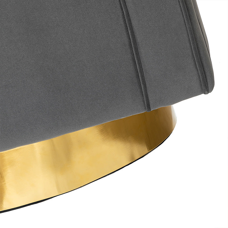 Agata Velvet Swivel Barrel Armchair - Modern Velvet Accent Chair with 360° Rotation for Living Room, Bedroom & Office
