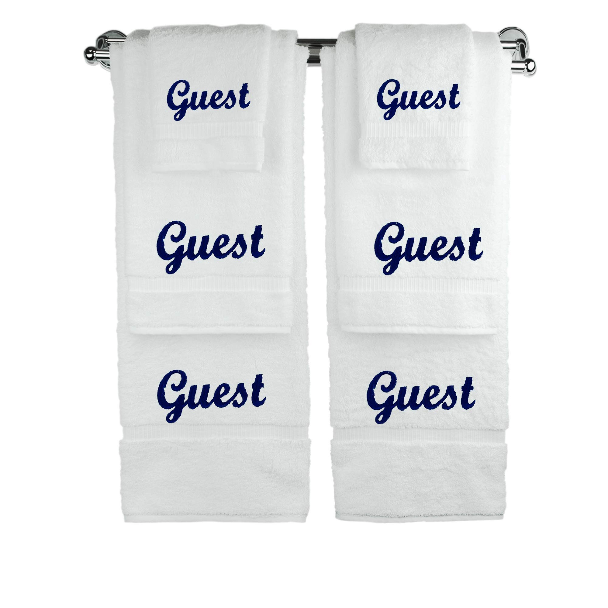 Luxury 6-Piece Cotton Towel Set for Hotel & Spa - Soft Bath, Hand & Wash Towels - Perfect for Wedding, Engagement & Home Decor