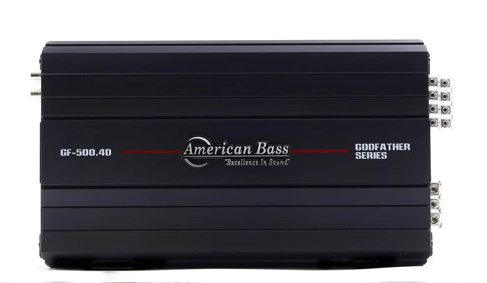 American Bass Godfather 500.4D 4-Channel Car Amplifier - High Power Audio System for Cars, Trucks & SUVs | Perfect for Bass Boost & Clear Sound