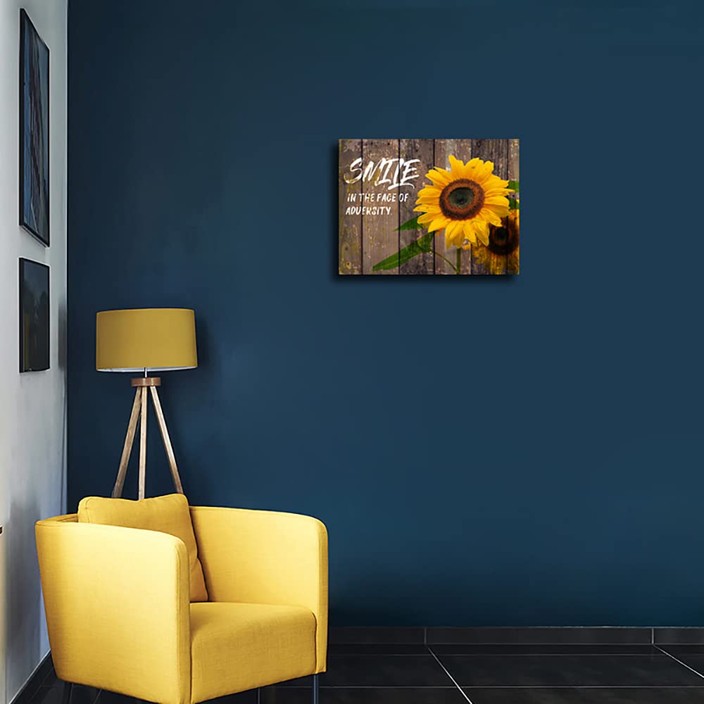 Sunflower Wall Art Canvas for Farmhouse, Living Room & Bedroom Decor
