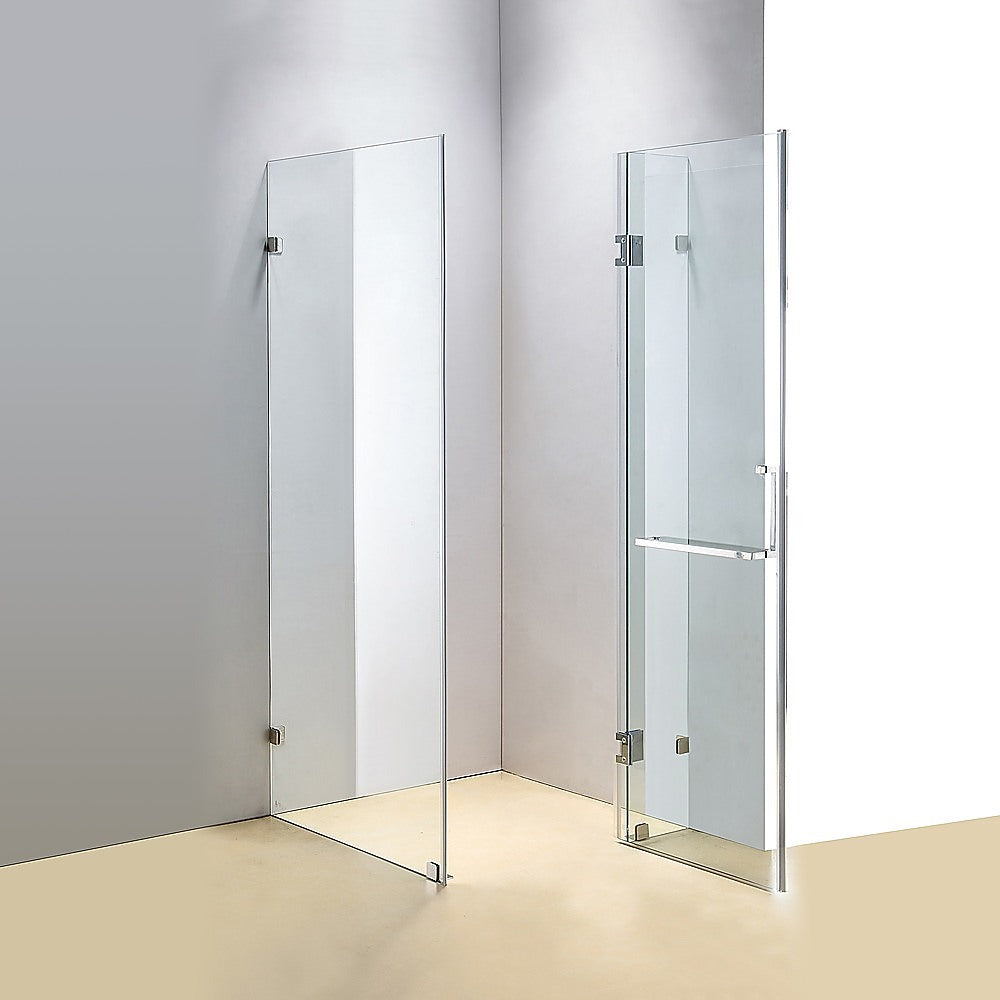 Frameless 10mm Glass Shower Screen 1000 x 800mm - Modern Bathroom Enclosure by Della Francesca | Perfect for Walk-in Showers, Bathroom Renovations & Spa-Style Bathrooms