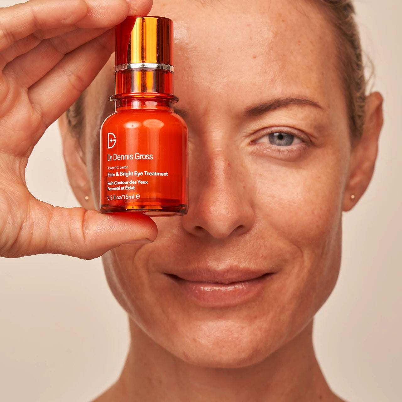 Vitamin C & Lactic Acid Eye Cream for Dark Circles & Wrinkles - 15ml (0.5oz) Firming & Brightening Eye Treatment - Perfect for Morning & Night Skincare Routine