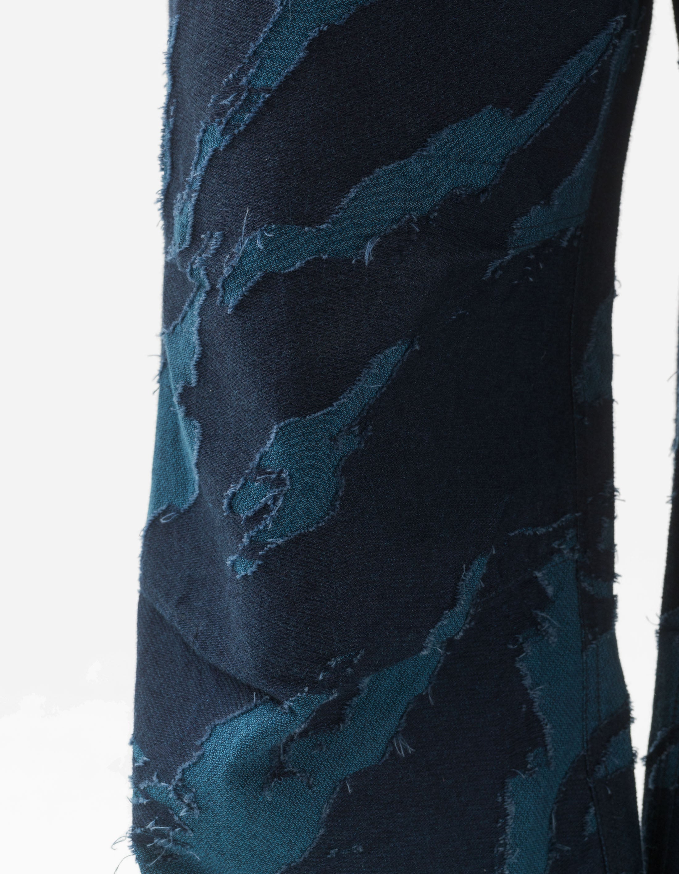 6062 Bonsai Loose Track Pants for Men - Comfortable Indigo Joggers with Elastic Waistband - Perfect for Yoga, Running, and Casual Wear