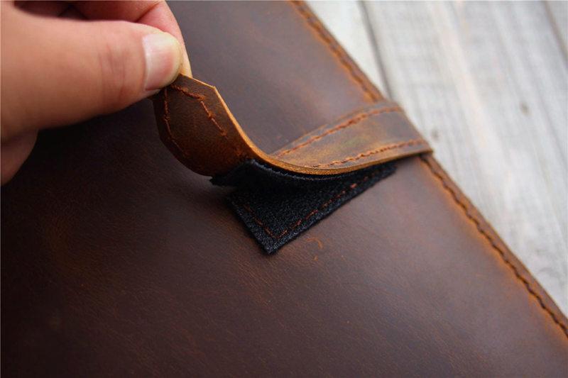 Personalized Rustic Leather iPad Air Case Cover - Handmade Genuine Leather Protective Sleeve for iPad Air 4th/5th Gen | Perfect for Work, Travel & Everyday Use