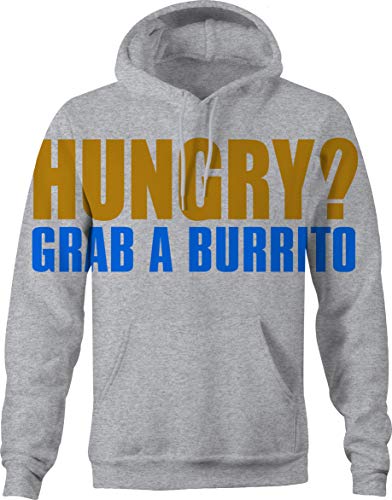 Funny Burrito Food Joke Pullover Hoodie - Comfortable Medium Gray Sweatshirt for Cooking Enthusiasts | Perfect Gift for Mexican Food Lovers & Apron Alternative