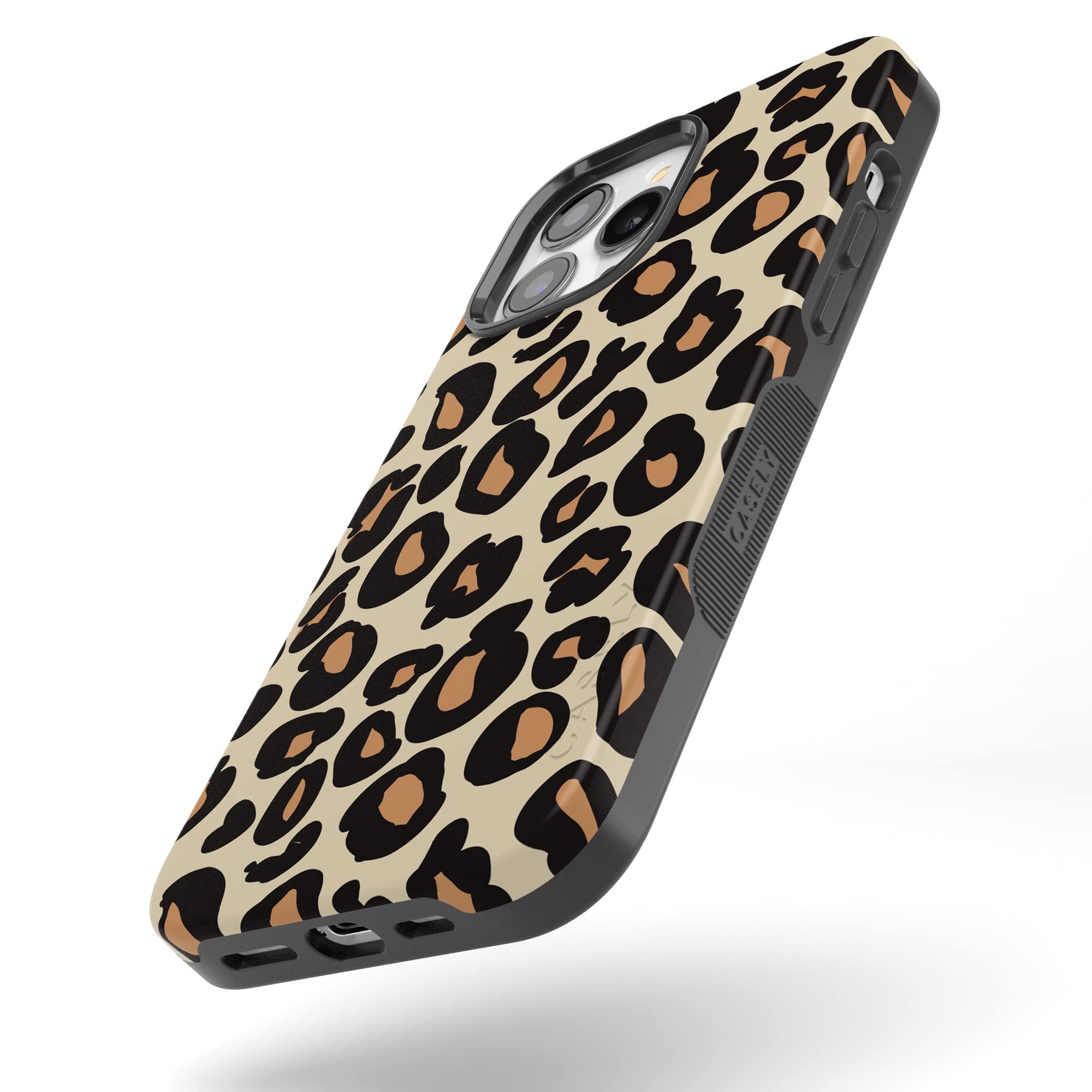 Casely iPhone 13 Pro Case with MagSafe - Premium Leopard Print Phone Cover | Wild Animal Design | Perfect for Outdoor Adventures, Travel & Daily Protection