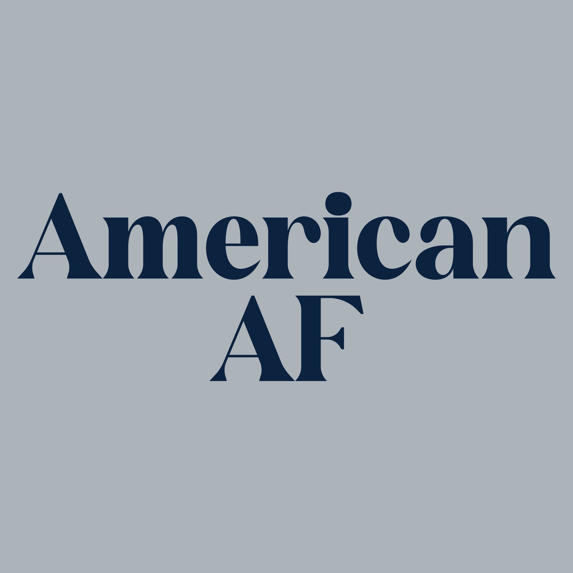 Women's American AF V-Neck T-Shirt in Heather Gray - Soft & Comfortable Casual Tee for Everyday Wear