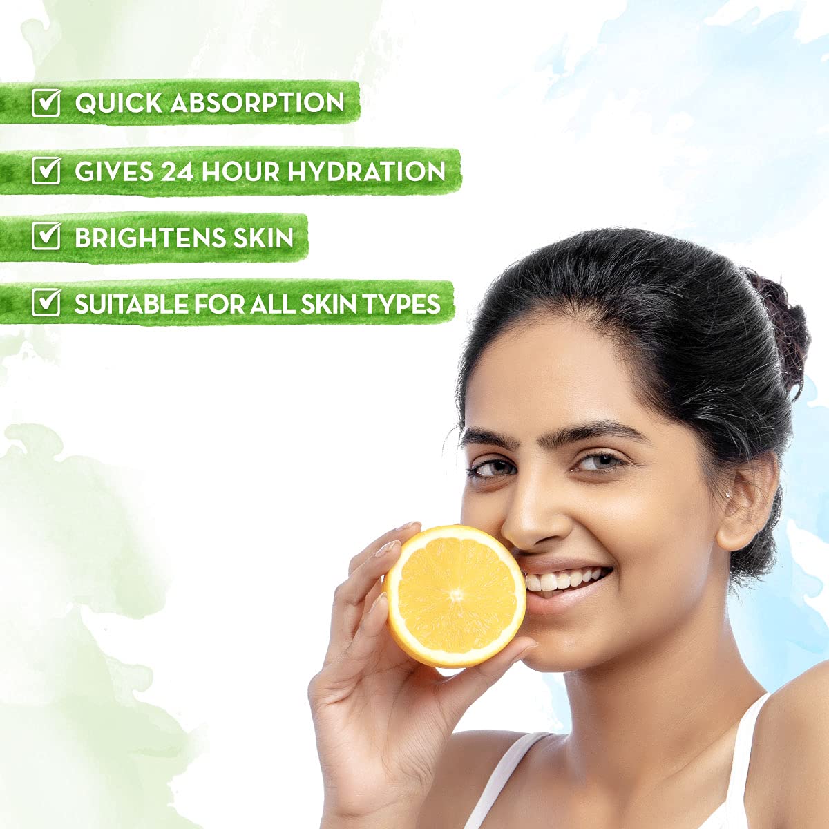 Mamaearth Vitamin C Ultra Light Gel Oil-Free Face Moisturizer with Aloe Vera Water for Glowing Hydration - 200ml | Daily Skincare for Dry & Sensitive Skin | Perfect for Morning & Night Routine